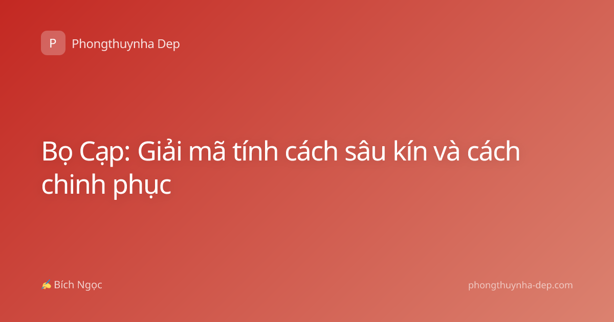 Bọ Cạp: Giải mã tính cách sâu kín và cách chinh phục